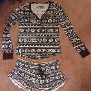 Victoria secret pink sleep set